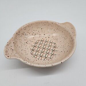 Heyday Vernonware California Lugged Ceramic Cereal Bowl Speckled Beige 6"